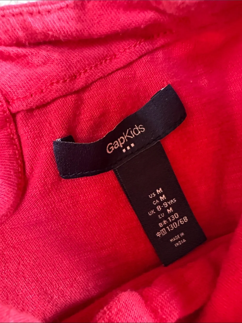 GAP Girls Red Floral Appliqué Knit Dress
